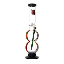Load image into Gallery viewer, Coloured Acrylic Double Bubble Bong