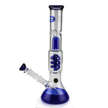 Load image into Gallery viewer, Beaker Bong with Spiral Perc Splash Guard and Ice Notch