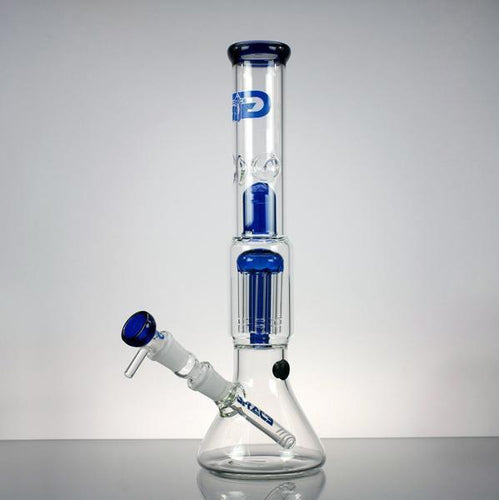 8 Arm Tree Percolator Ice Bong Blue