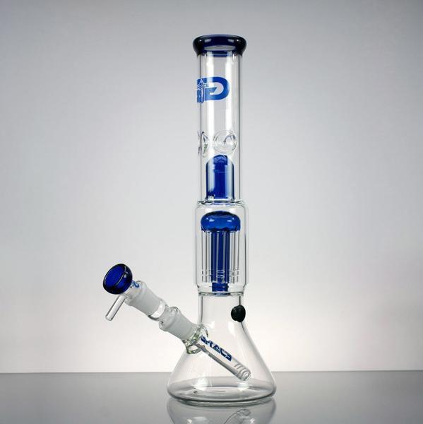 8 Arm Tree Percolator Ice Bong Blue