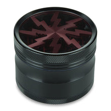 Load image into Gallery viewer, 4 Part 2.5&quot; Aluminium Thunderbolt Shred Grinder with Sifter