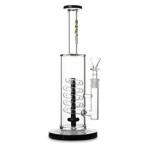 12" Flared Water Pipe with Coiled Shower Head Perc