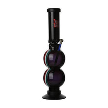 Load image into Gallery viewer, Coloured Acrylic Double Bubble Bong
