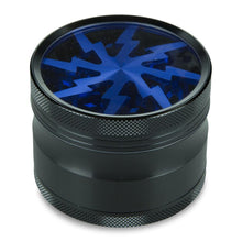 Load image into Gallery viewer, 4 Part 2.5&quot; Aluminium Thunderbolt Shred Grinder with Sifter