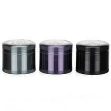 Load image into Gallery viewer, 4-Piece Clear Top Herb Grinder Sifter