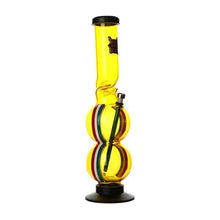 Load image into Gallery viewer, Coloured Acrylic Double Bubble Bong