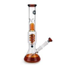 Load image into Gallery viewer, Beaker Bong with Spiral Perc Splash Guard and Ice Notch