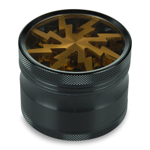 4 Part 2.5" Aluminium Thunderbolt Shred Grinder with Sifter