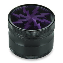 Load image into Gallery viewer, 4 Part 2.5&quot; Aluminium Thunderbolt Shred Grinder with Sifter